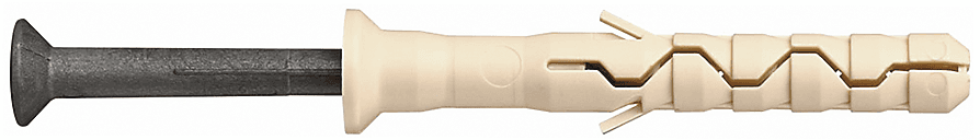 <b>HDGN UK</b> Дюбель-гвоздь c пластиковым шурупом с потайным бортиком