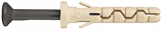 <b>HDGN LK</b> Дюбель-гвоздь c пластиковым шурупом с цилиндрическим бортиком