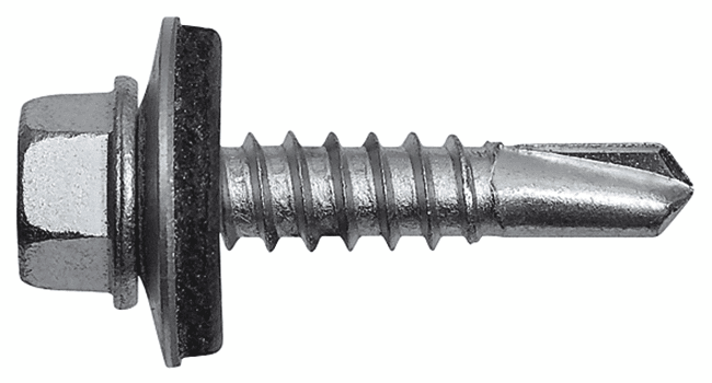 <b>HD6-W</b> Винт самосверлящий с шайбой Z16 и прокладкой EPDM