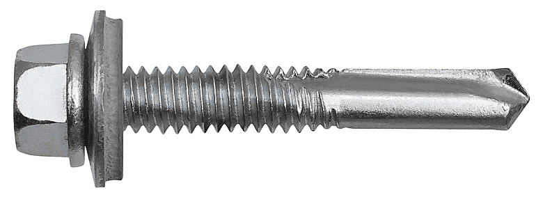 <b>HD12-W</b> Винт самосверлящий с шайбой Z14 и прокладкой EPDM